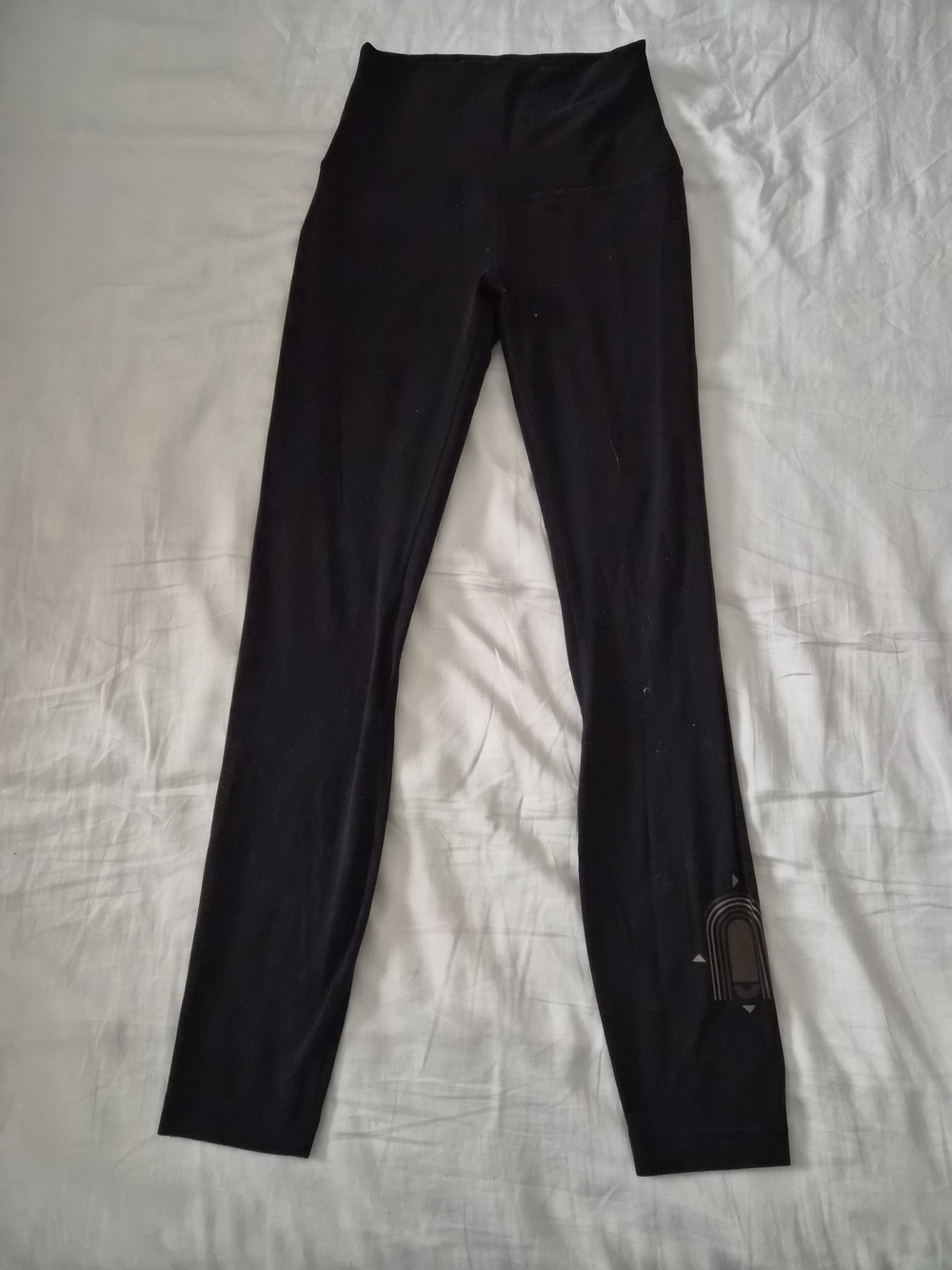 lululemon athletica ALine 28" Black High-Rise Leggings with Reflective Detail